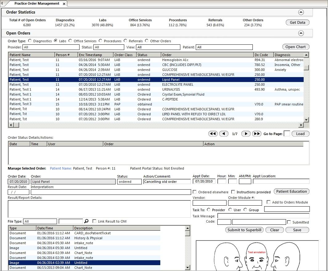 NextGen EHR Orders Management Template