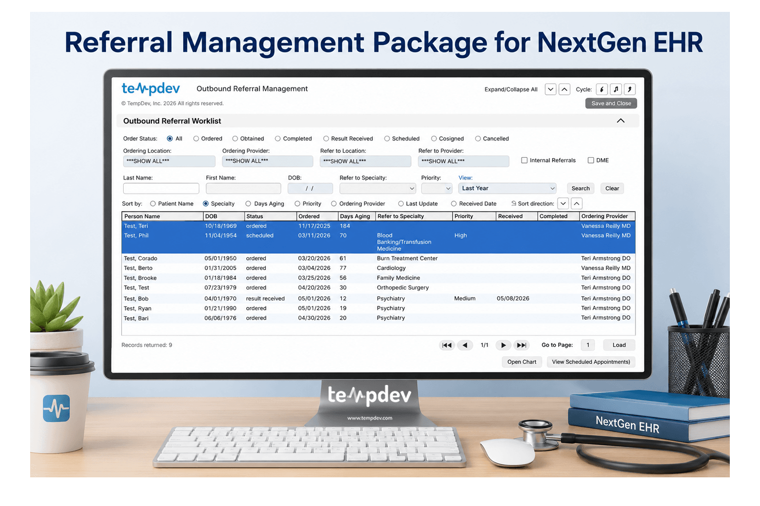 Referral Management Package for NextGen EHR