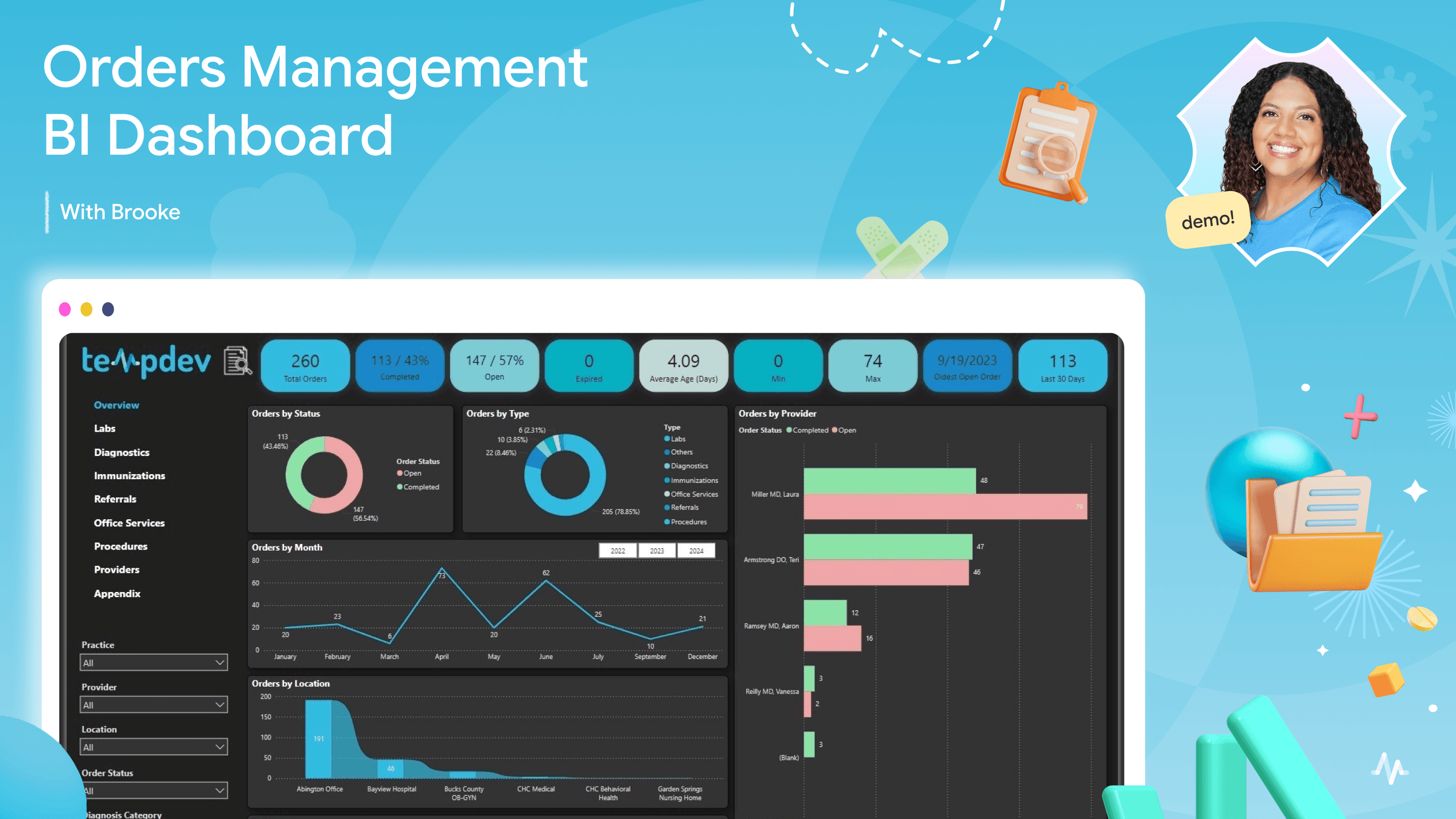Orders Management BI Dashboard