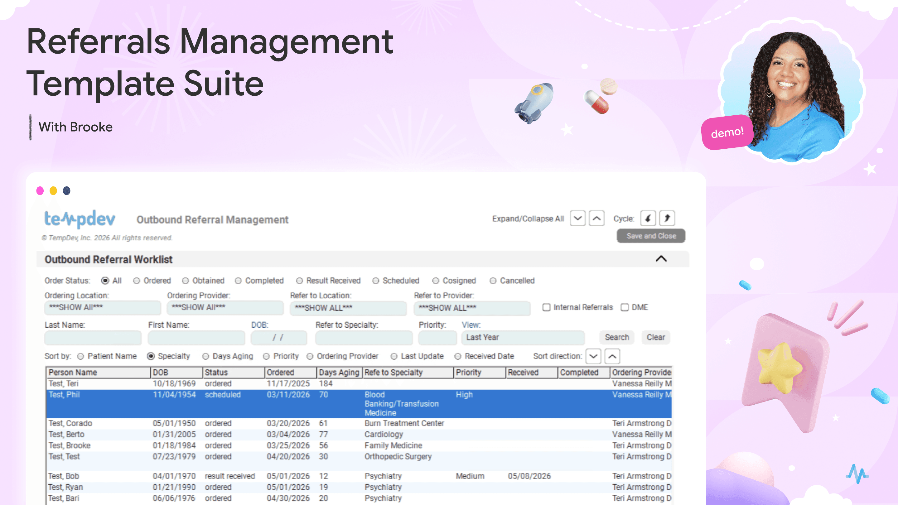 Referrals Management Template Suite